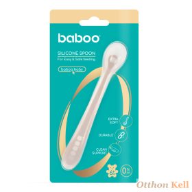    Baboo® puha szilikon etetőkanál, Au Naturale, 6 hónapos kortól