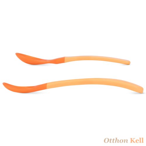  Baboo® puha szilikon hőérzékeny kanalak (2 db), Peachy Keen, 4+ hónapos kortól