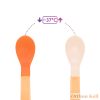  Baboo® puha szilikon hőérzékeny kanalak (2 db), Peachy Keen, 4+ hónapos kortól