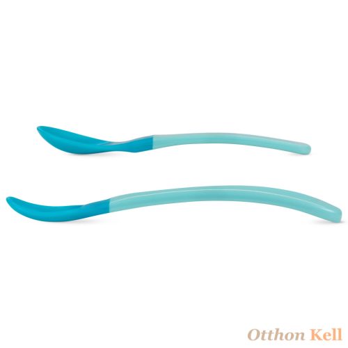 Baboo® puha szilikon hőérzékeny kanalak (2 db), Lagoon Fiesta, 4+ hónapos kortól