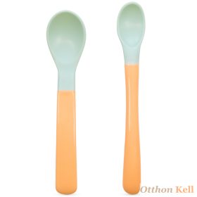   Baboo® puha szilikon végű kanalak (2 db), Peachy Keen, 4+ hónapos kortól