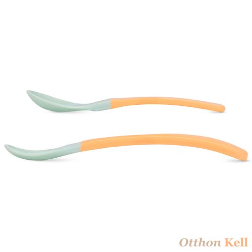  Baboo® puha szilikon végű kanalak (2 db), Peachy Keen, 4+ hónapos kortól