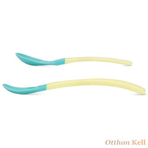  Baboo® puha szilikon végű kanalak (2 db), Lagoon Fiesta, 4+ hónapos kortól