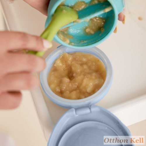 B.Box Újratölthető szilikon ételtasak - pasztel kék