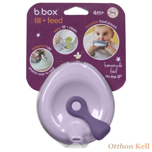 B.Box Újratölthető szilikon ételtasak - pasztel lila