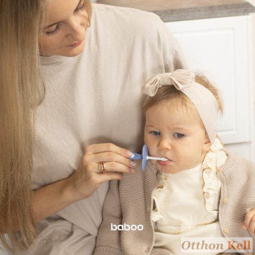 Baboo® Baba Fogkefe Szett, 6 hónapos kortól - Ködös kék