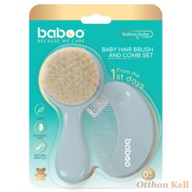 Baboo® Baba fésű és kefe, 0+ hónap - Ködös kék