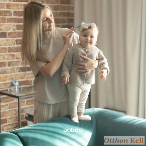 Baboo® Baba fésű és kefe, 0+ hónap - Ködös kék
