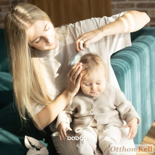 Baboo® Baba fésű és kefe, 0+ hónap - Ködös kék
