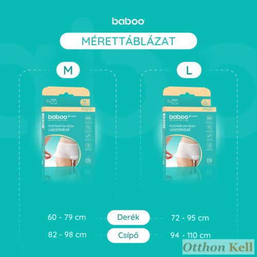 Baboo® Szülés Utáni Hálós Bugyi (2 db) – M méret