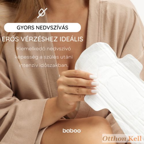 Baboo® Szülés Utáni Eldobható Betétek, 10 db, M méret, 340 mm