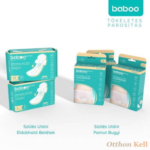 Baboo® Szülés Utáni Eldobható Betétek, 10 db, M méret, 340 mm