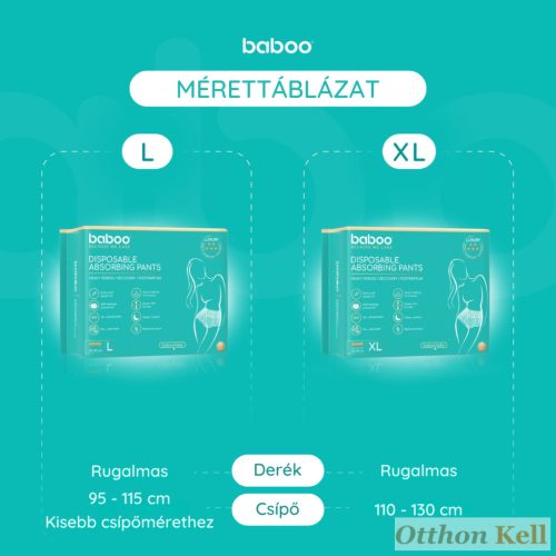 Baboo® Eldobható Nedvszívó Fehérnemű, L méret, 5 db
