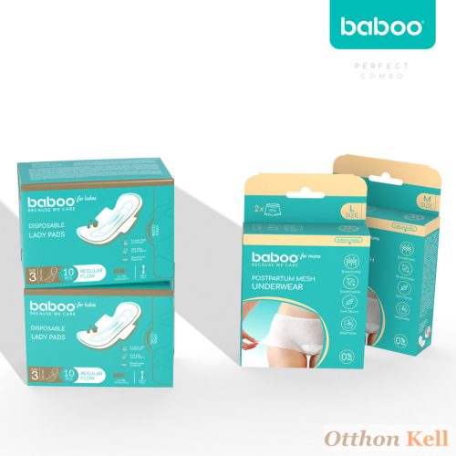 Baboo® Női Egészségügyi Betétek, 10 db, 245 mm