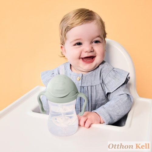 B.Box Súlyozott szívószálas itatópohár - pasztel zöld