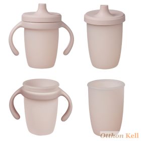 B.Box Csőrös szilikon itatópohár - pasztel rózsa