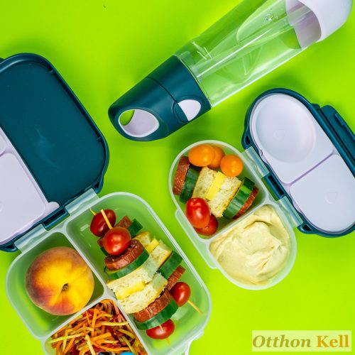 B.Box Szívószálas tritán kulacs 600 ml - indigó+rózsa