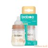 Baboo széles nyakú, 3 szelepes anti-colic cumisüveg, 180 ml, Au Naturale, 0+ hónapos kortól