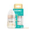 Baboo széles nyakú, 3 szelepes anti-colic cumisüveg, 180 ml, Au Naturale, 0+ hónapos kortól