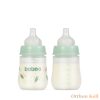 Baboo széles nyakú, 3 szelepes anti-colic cumisüveg, 180 ml, Peachy Keen, 0+ hónapos kortól