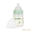 Baboo széles nyakú, 3 szelepes anti-colic cumisüveg, 180 ml, Peachy Keen, 0+ hónapos kortól