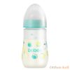 Baboo® széles nyakú, 3 szelepes anti-colic cumisüveg, 250 ml, Lagoon Fiesta, 3+ hónapos kortól