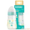 Baboo® széles nyakú, 3 szelepes anti-colic cumisüveg, 250 ml, Lagoon Fiesta, 3+ hónapos kortól