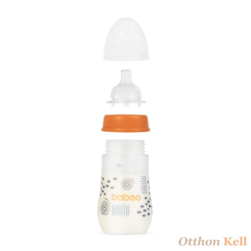 Baboo® széles nyakú, 3 szelepes anti-colic cumisüveg, 250 ml, Blue Haze, 3+ hónapos kortól