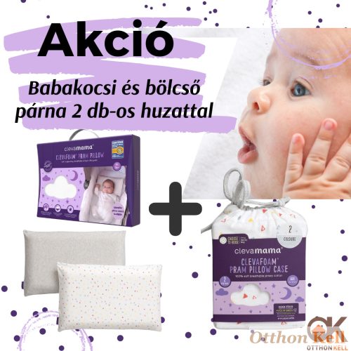 Clevamama babakocsi és bölcső párna + 2 db-os huzat