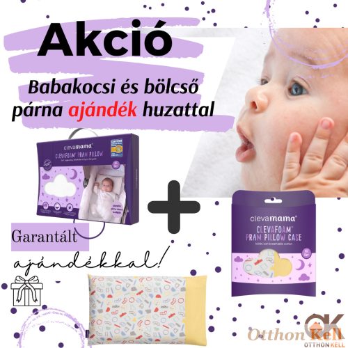Clevamama babakocsi és bölcső párna + ajándék huzat