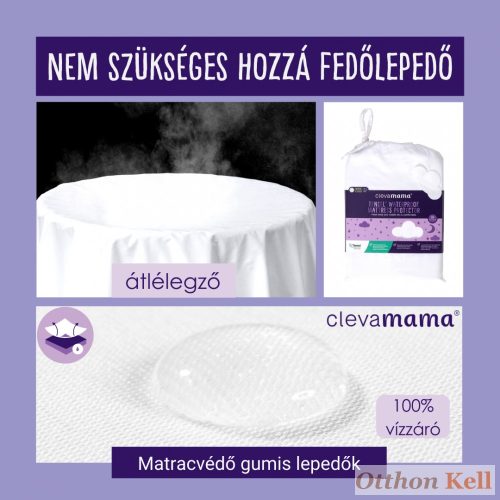 ClevaMama TENCEL matracvédő gumis lepedő 70x140