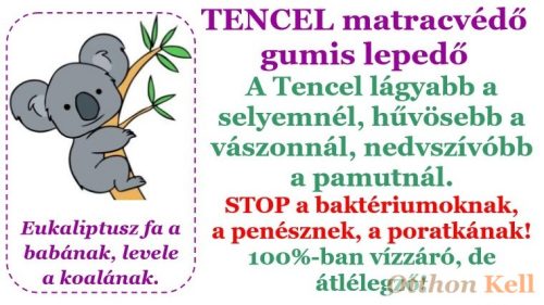ClevaMama TENCEL matracvédő gumis lepedő 70x140