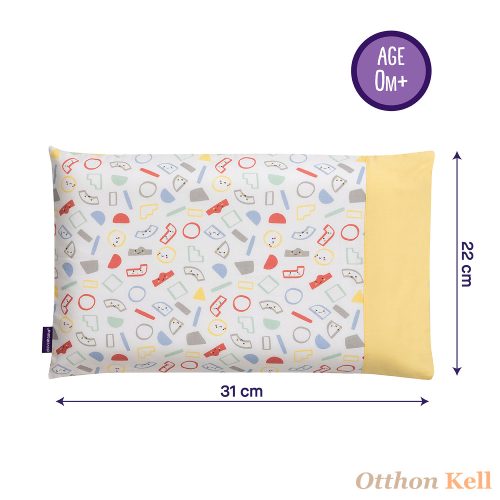 Clevamama bölcső és babakocsi párnahuzat szürke-sárga 1 db