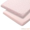 Clevamama pamut jersey gumis lepedő 72x140x17 cm pink 2 db