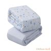 Clevamama pamut jersey gumis lepedő 72x140x17 cm kék 2 db