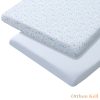 Clevamama pamut jersey gumis lepedő 72x140x17 cm kék 2 db
