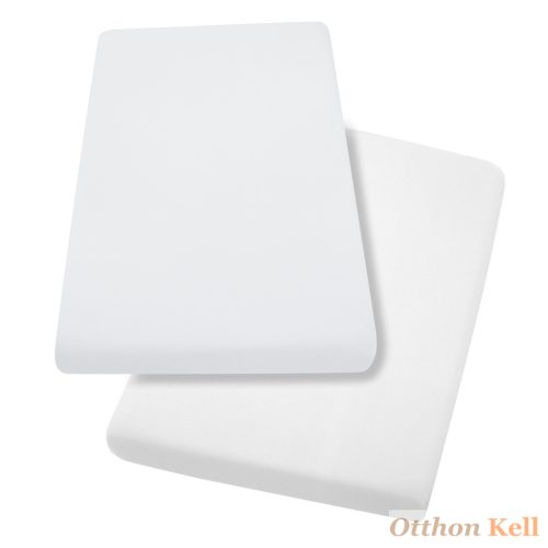 ClevaMama Jersey pamut gumis lepedő kiságyba Egyméretű: 70 × 140 × 12 cm - 2 db