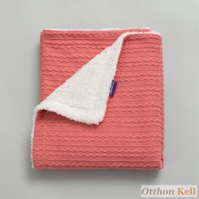 Clevamama luxus sherpa takaró 75x100 pink