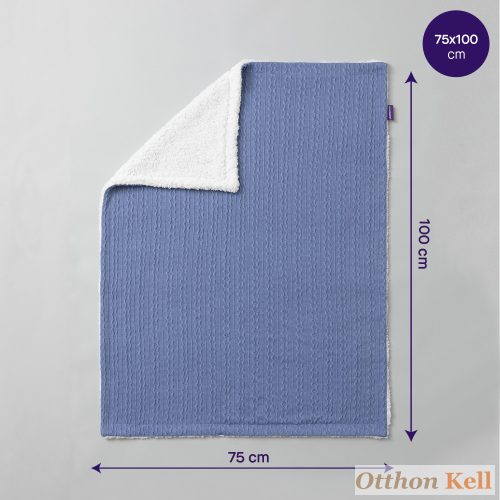 Clevamama luxus sherpa takaró 75x100 kék
