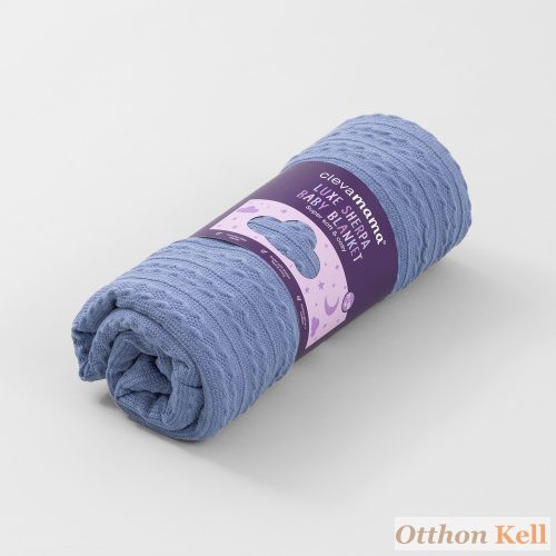 Clevamama luxus sherpa takaró 75x100 kék