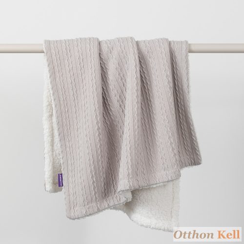 Clevamama luxus sherpa takaró 75x100 szürke