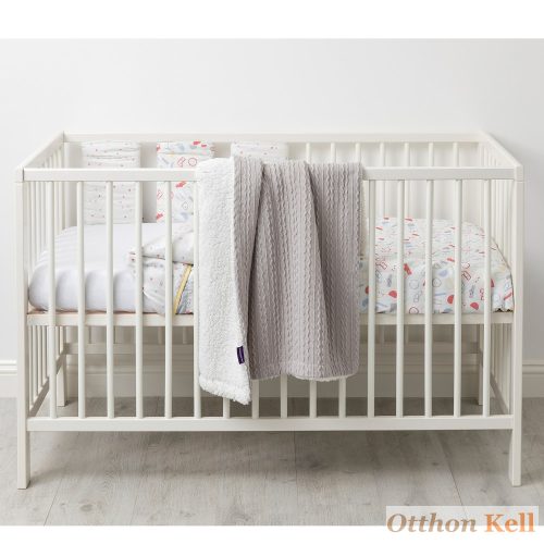 Clevamama luxus sherpa takaró 75x100 szürke