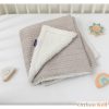 Clevamama luxus sherpa takaró 75x100 szürke