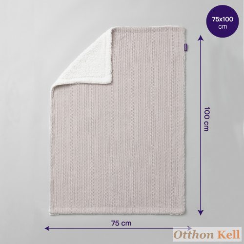 Clevamama luxus sherpa takaró 75x100 szürke
