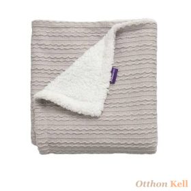 Clevamama luxus sherpa takaró 75x100 szürke