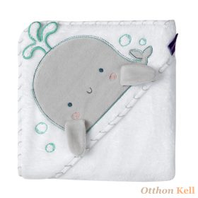   Clevamama extra nagy bambusz babatörölköző - szürke bálna