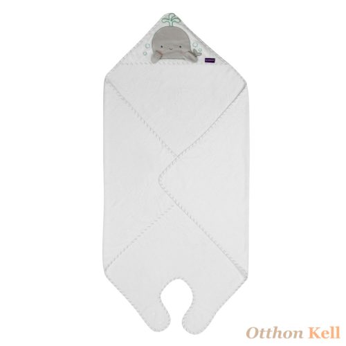 Clevamama extra nagy bambusz babatörölköző - szürke bálna