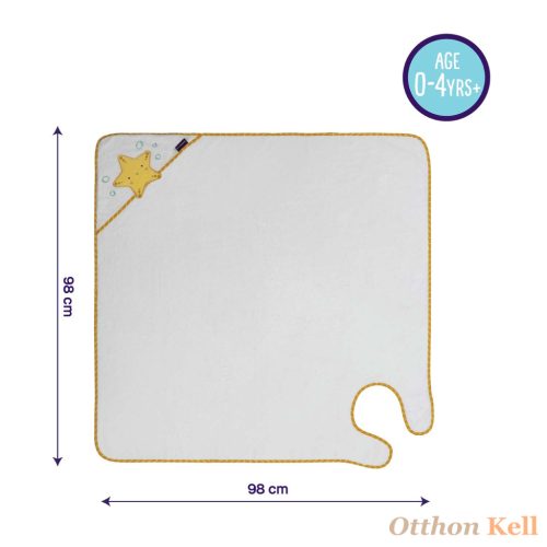 Clevamama extra nagy bambusz babatörölköző - sárga csillag