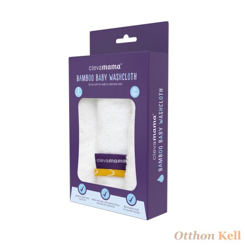 Clevamama bambusz fürdetőkendő 3 db fehér
