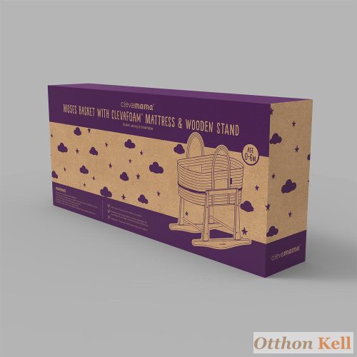 Clevamama babaöböl, mózes kosár ClevaFoam matraccal és álvánnyal